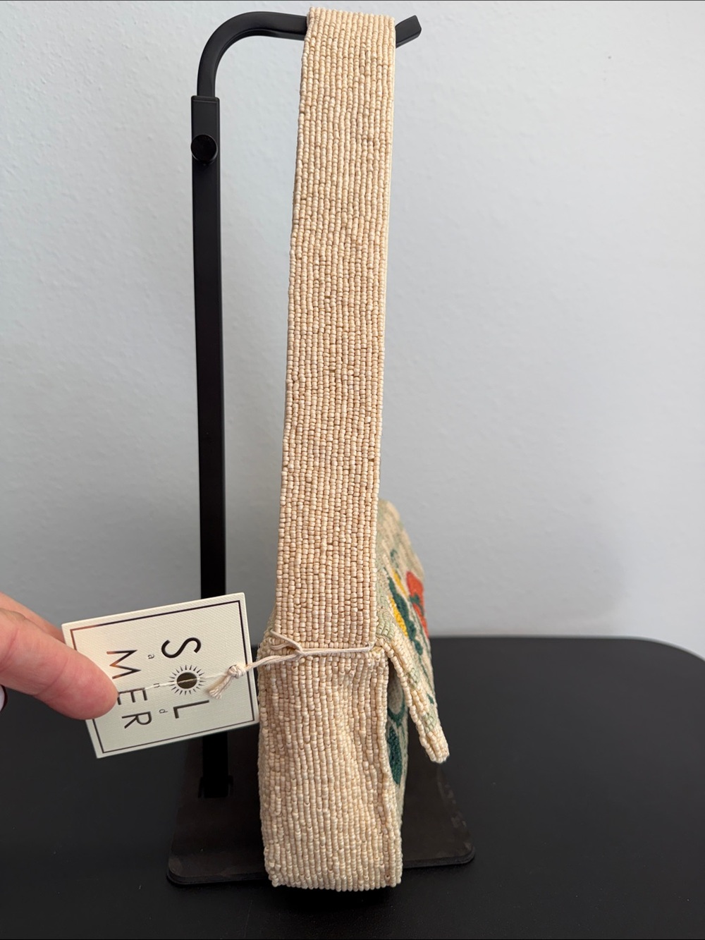 Sol and Mer | Fall Harvest Cottagecore Motif Beaded Shoulder Bag ๐ - Picture 11 of 14